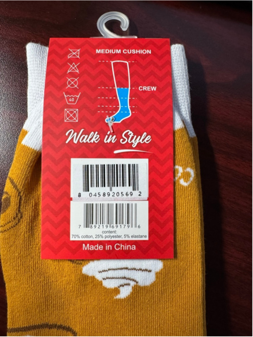 Sillies Socks Coffee Break Novelty Crew Socks Coffee Lover Gift NWT - Picture 3 of 4